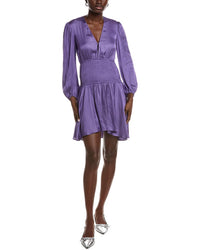 Maje Smocked Waist Mini Dress