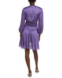 Maje Smocked Waist Mini Dress