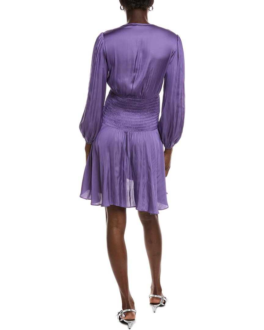Maje Smocked Waist Mini Dress