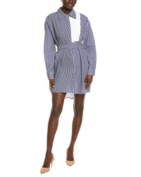Gracia Contrast Stripe Shirtdress