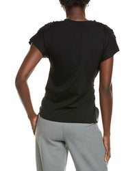 Gracia Beaded Drape T-Shirt