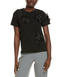 Gracia Flower Applique T-Shirt