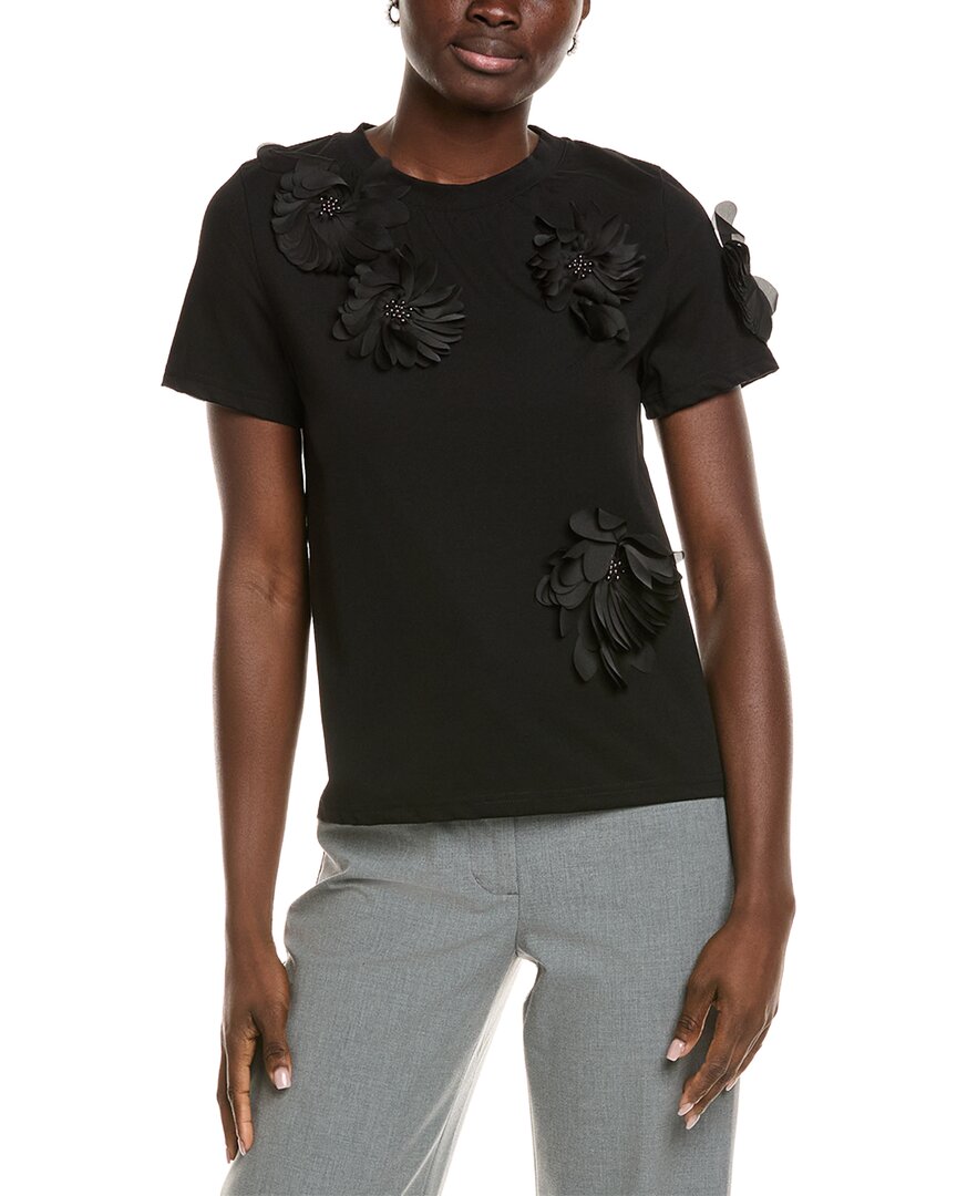 Gracia Flower Applique T-Shirt