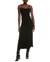 Maje Ribbed Midi Tank Dress