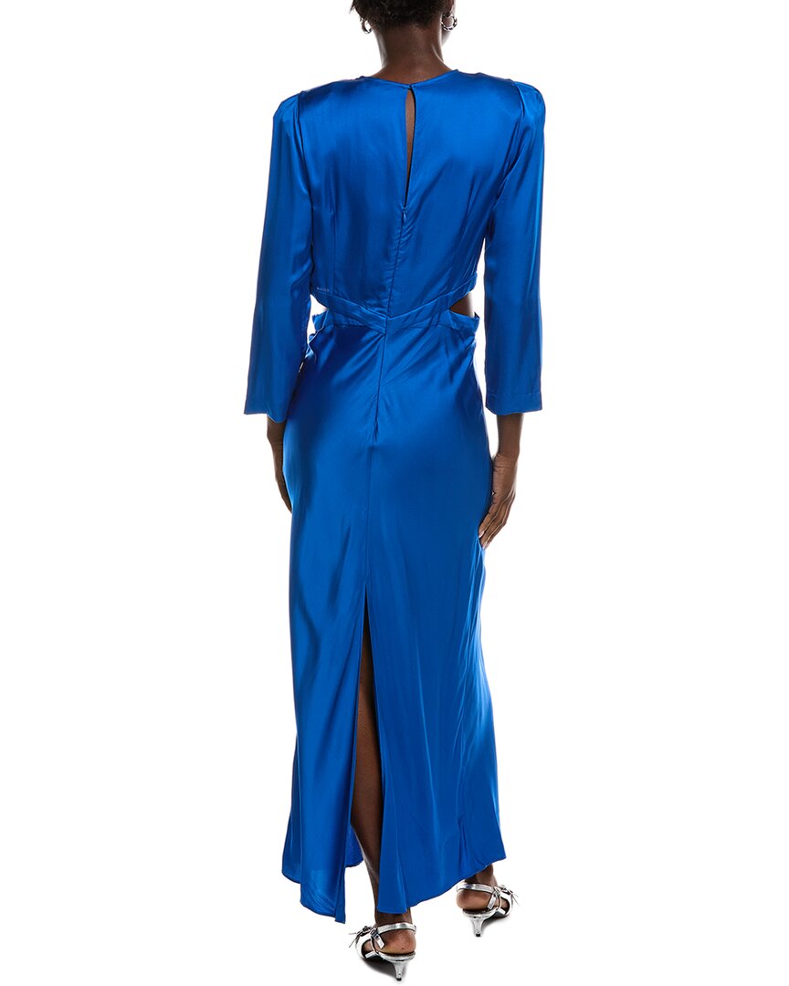 sandro dress blue BEADED KNIT MAXI DRESS SANDRO Egypt