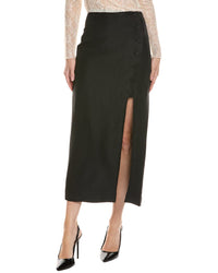Sandro Sandro Linen-Blend Midi Skirt