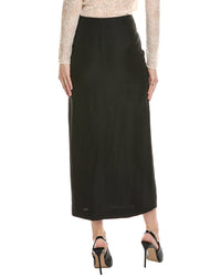 Sandro Sandro Linen-Blend Midi Skirt