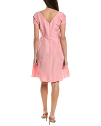 Carolina Herrera Bateau Neck Silk Dress
