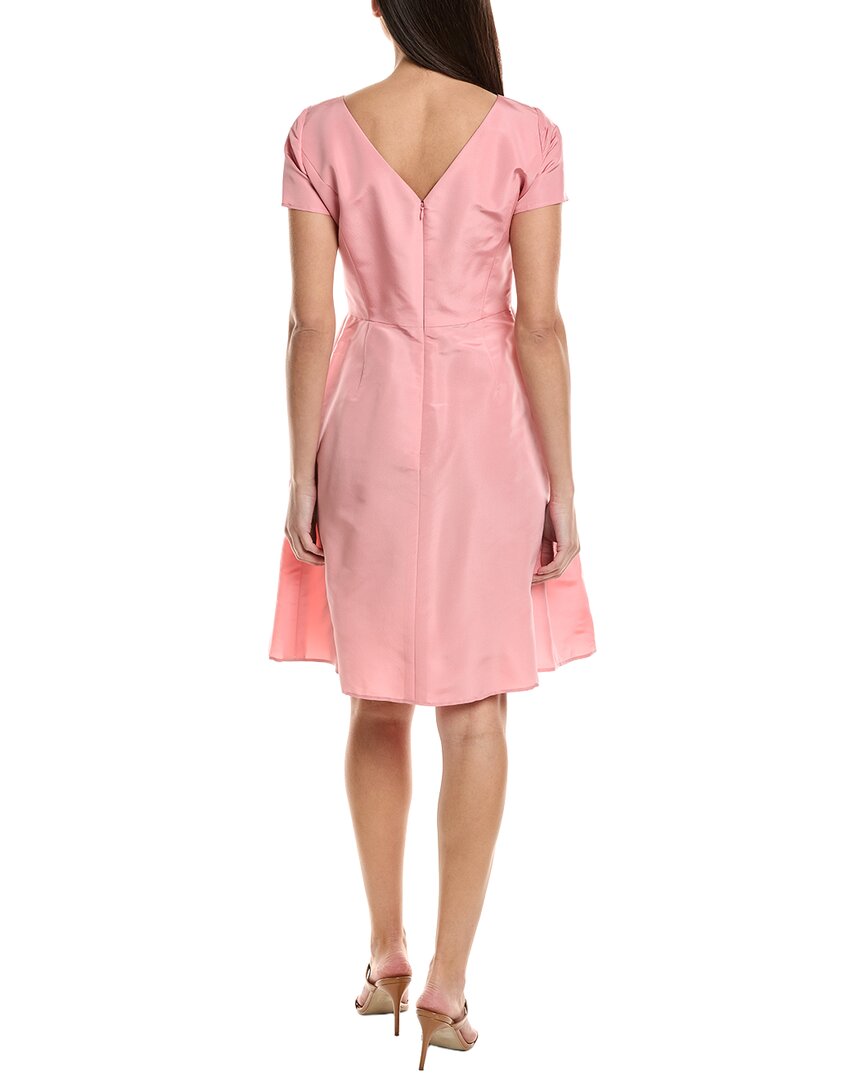 Carolina Herrera Bateau Neck Silk Dress