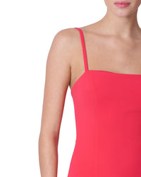 Carolina Herrera Spaghetti Strap A-Line Midi Dress