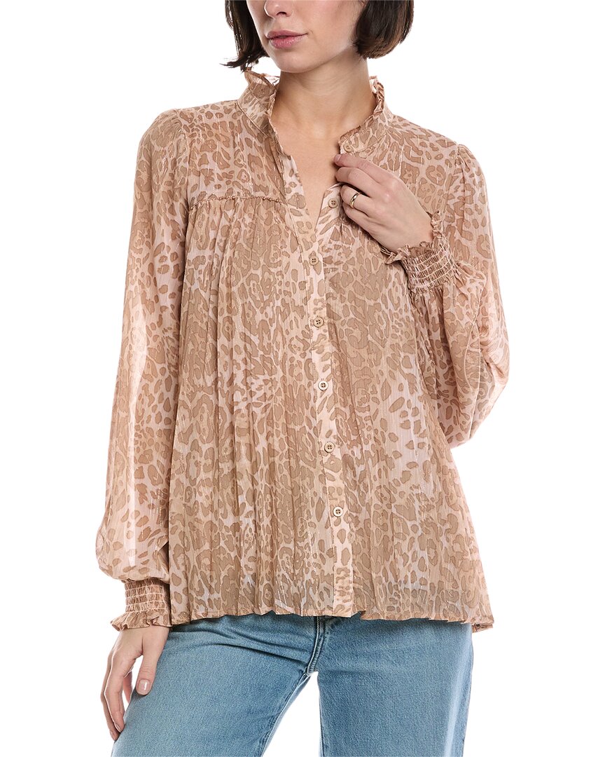 Fate Accordion Pleated Chiffon Blouse