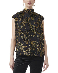 Trina Turk Imogene Silk-Blend Top