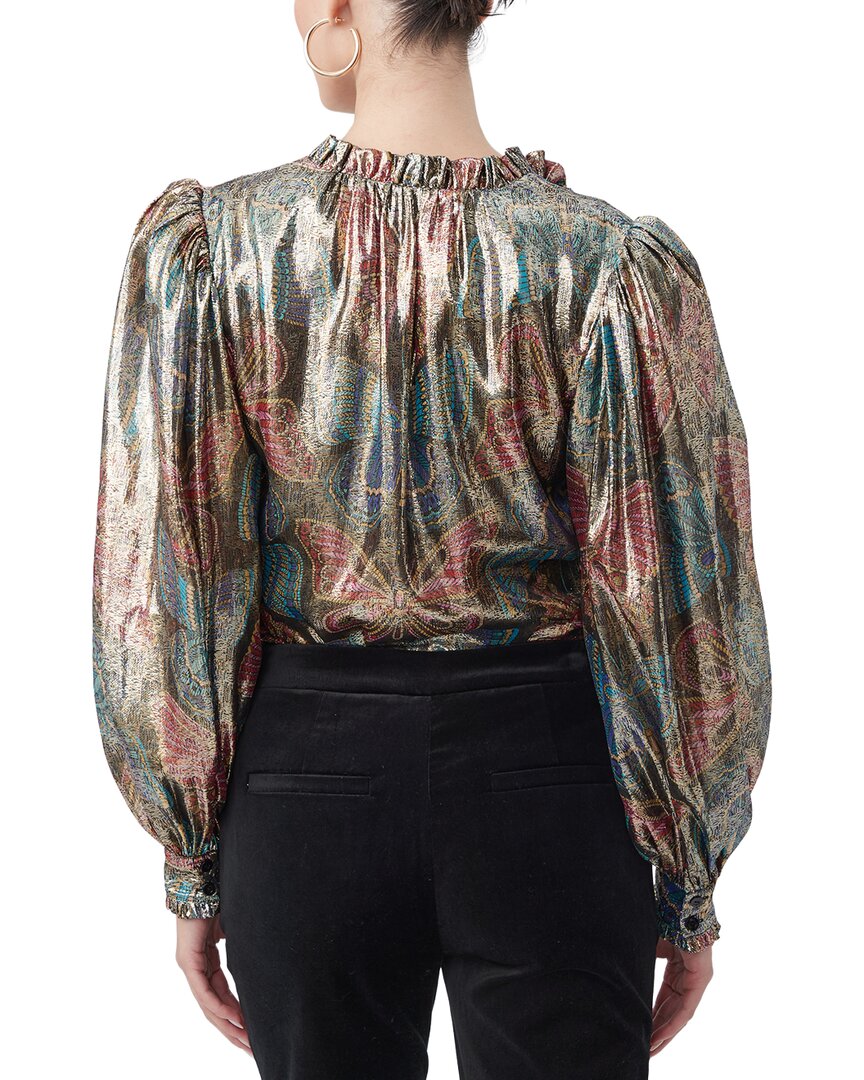 Trina Turk New Moon Silk-Blend Top