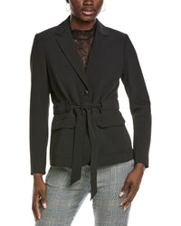 Kenneth Cole Belted Patch Pocket Jacket