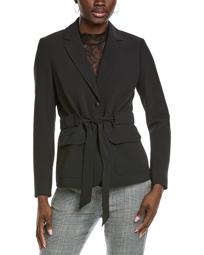 Kenneth Cole Belted Patch Pocket Jacket