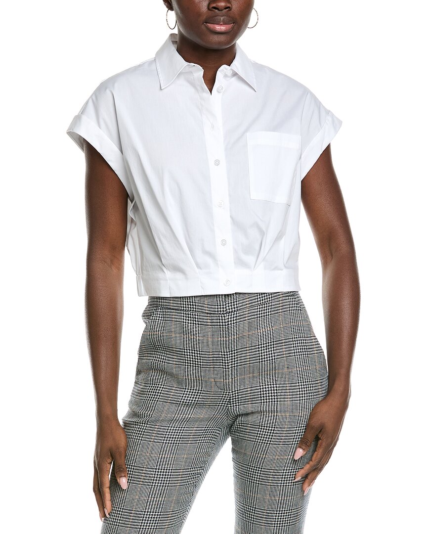 Kenneth Cole Cropped Short Sleeve Shirt