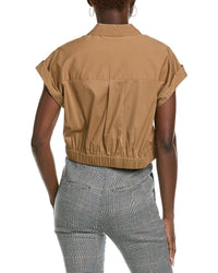 Kenneth Cole Cropped Short Sleeve Shirt