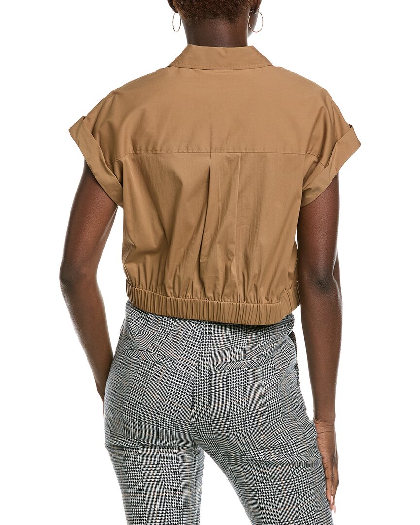 Kenneth Cole Cropped Short Sleeve Shirt