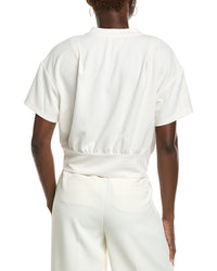 Kenneth Cole Pleated Shoulder Blouse