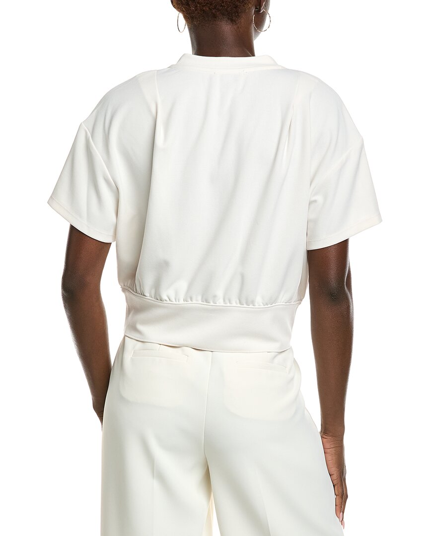Kenneth Cole Pleated Shoulder Blouse