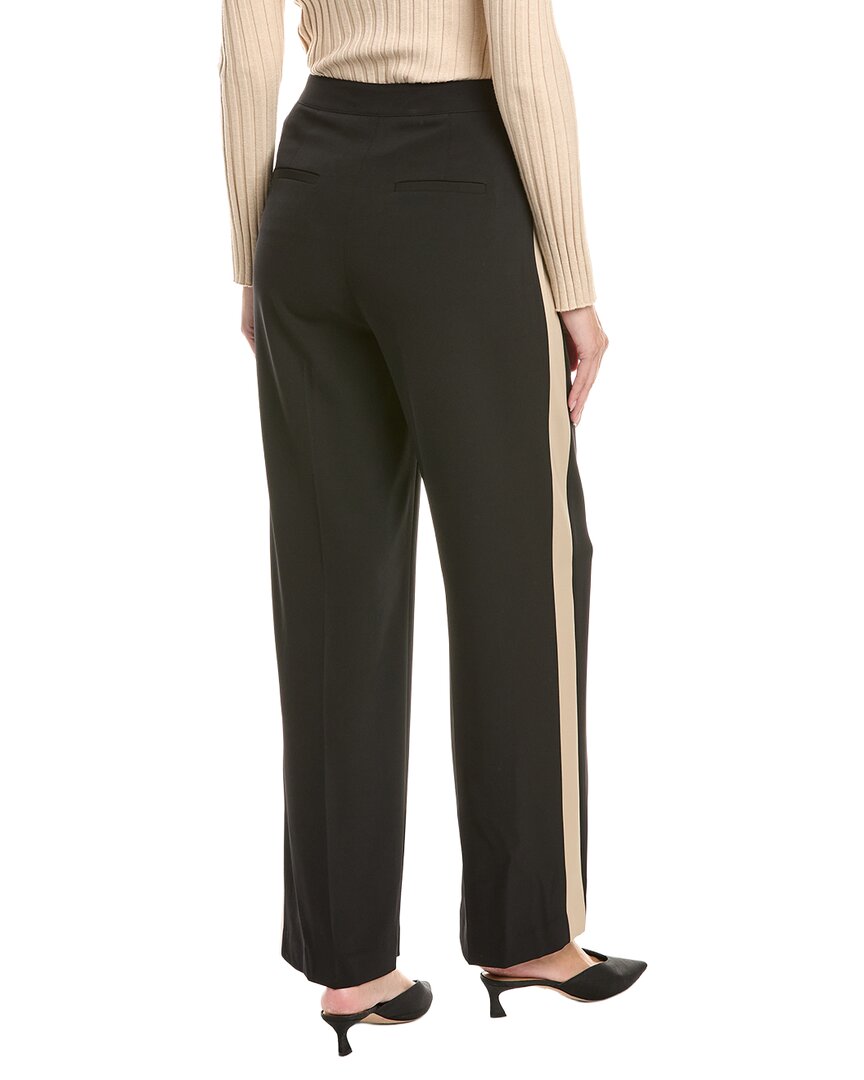 Kenneth Cole Kenneth Cole Fly Front High-Rise Side Stripe Wide Leg Pant