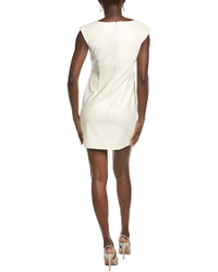 Kenneth Cole Ruched Solid Mini Dress