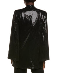 Michael Kors Collection Sequin Silk-Blend Cape Jacket
