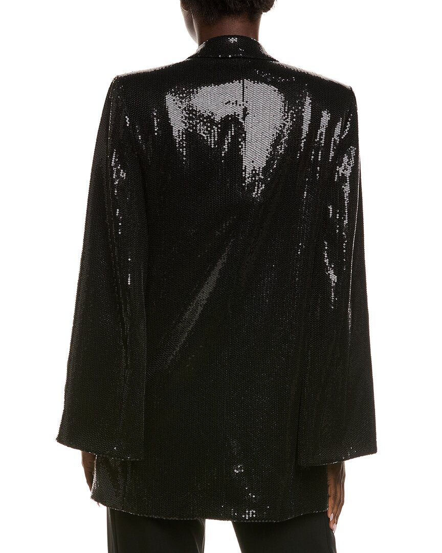 Michael Kors Collection Sequin Silk-Blend Cape Jacket