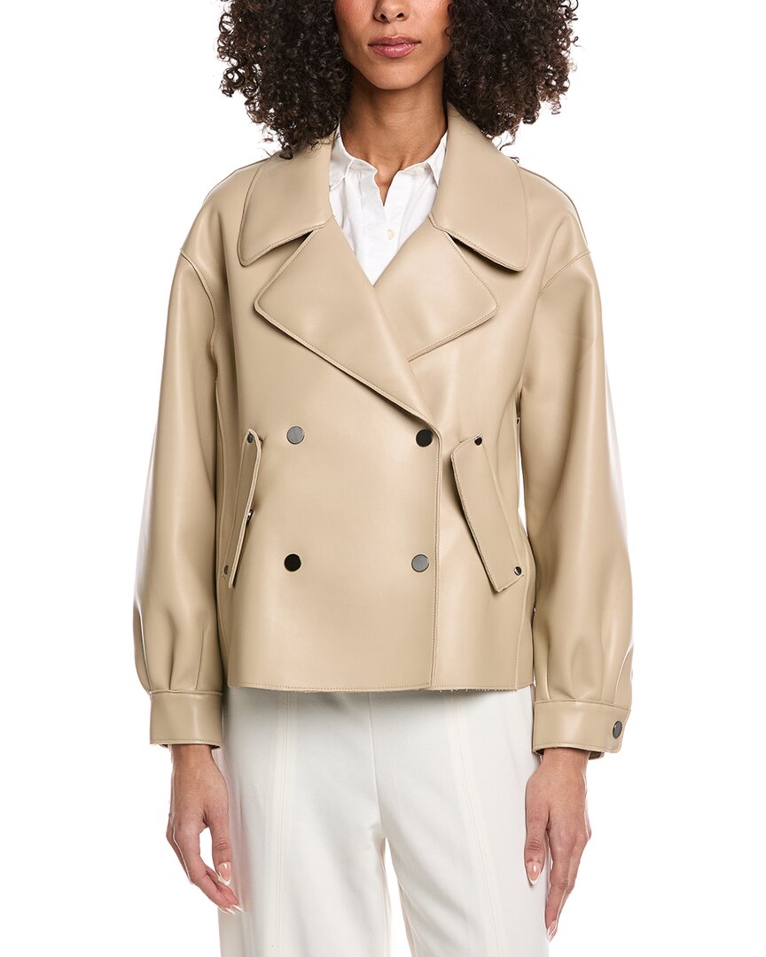 Kenneth Cole Snap Front Short Trench Coat