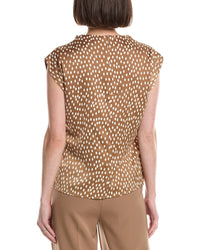 Kenneth Cole Belted Drape Neck Top