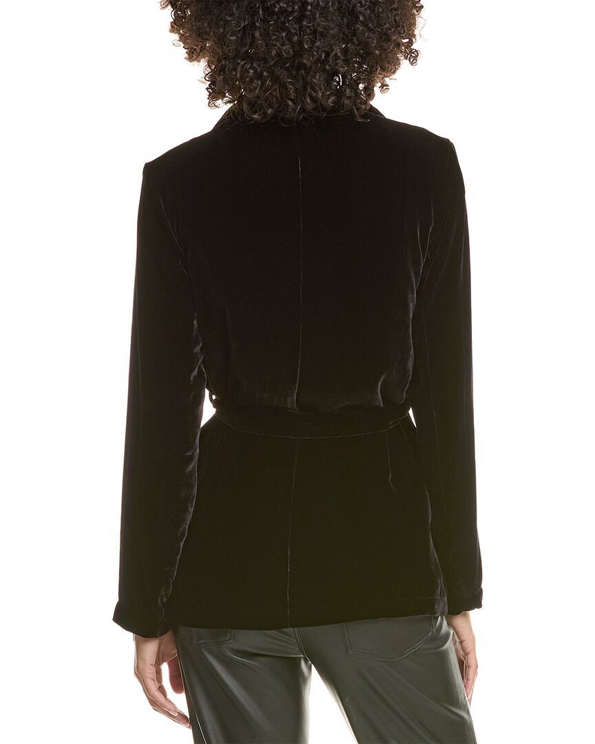 Bella Dahl Bella Dahl Velvet Silk-Blend Belted Blazer