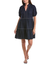 CeCe Cece Linen-Blend Babydoll Dress