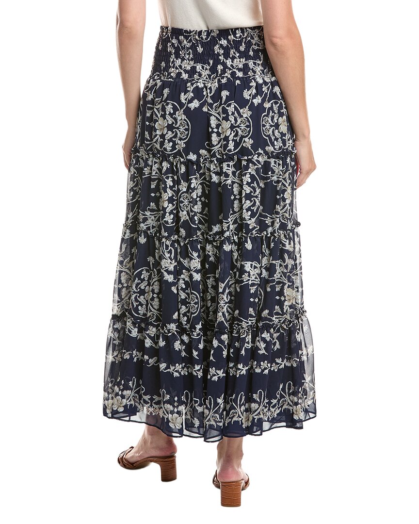 CeCe Cece Tiered Smock Waist Maxi Skirt