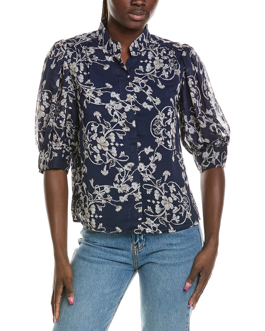 CeCe Cece Open Collar Top