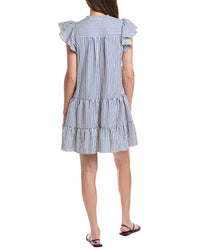 CeCe Cece Ruffle Tiered Seersucker Mini Dress