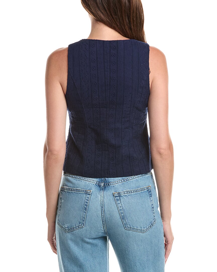 CeCe Cece Embroidered Vest Top