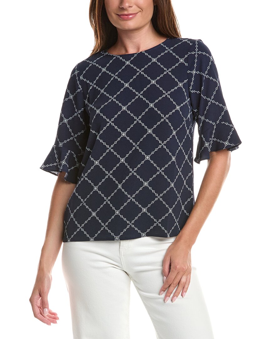 CeCe Cece Ruff Cuff Bubble Crepe Blouse