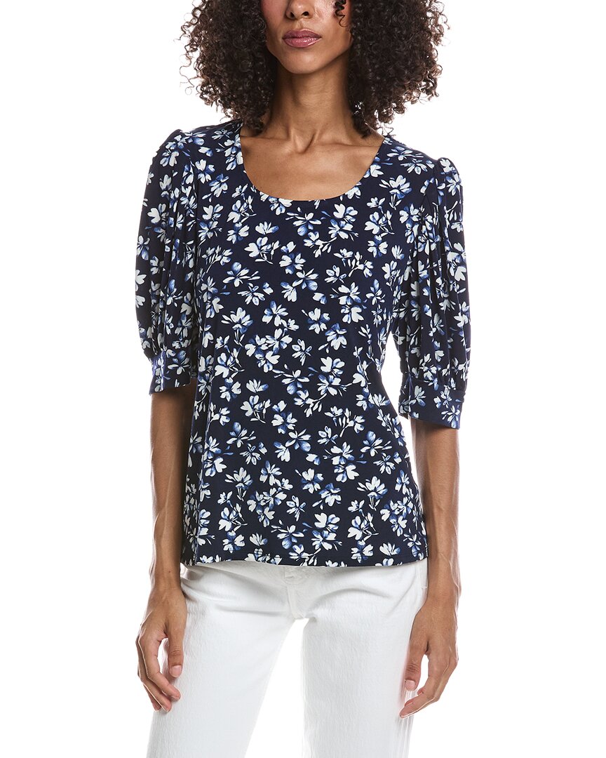 CeCe Cece Crewneck Shirred Top
