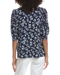 CeCe Cece Crewneck Shirred Top