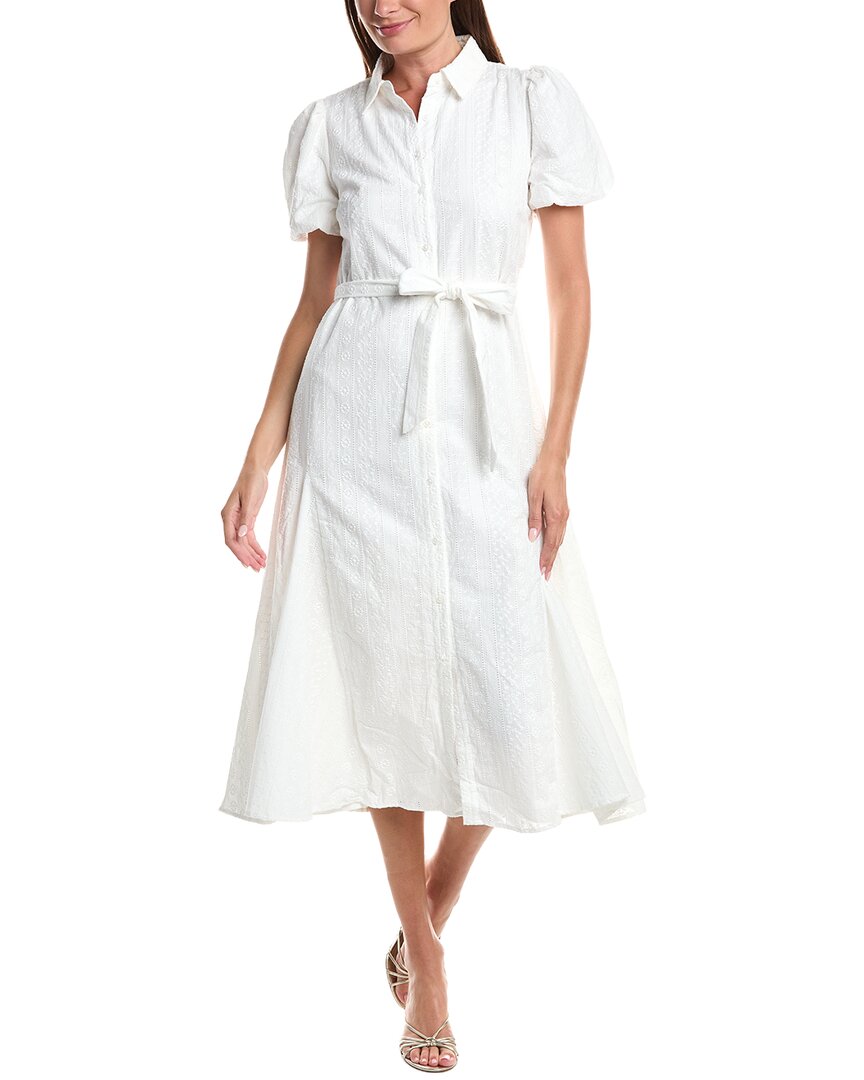 CeCe Cece Button Front Midi Shirtdress