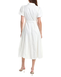 CeCe Cece Button Front Midi Shirtdress