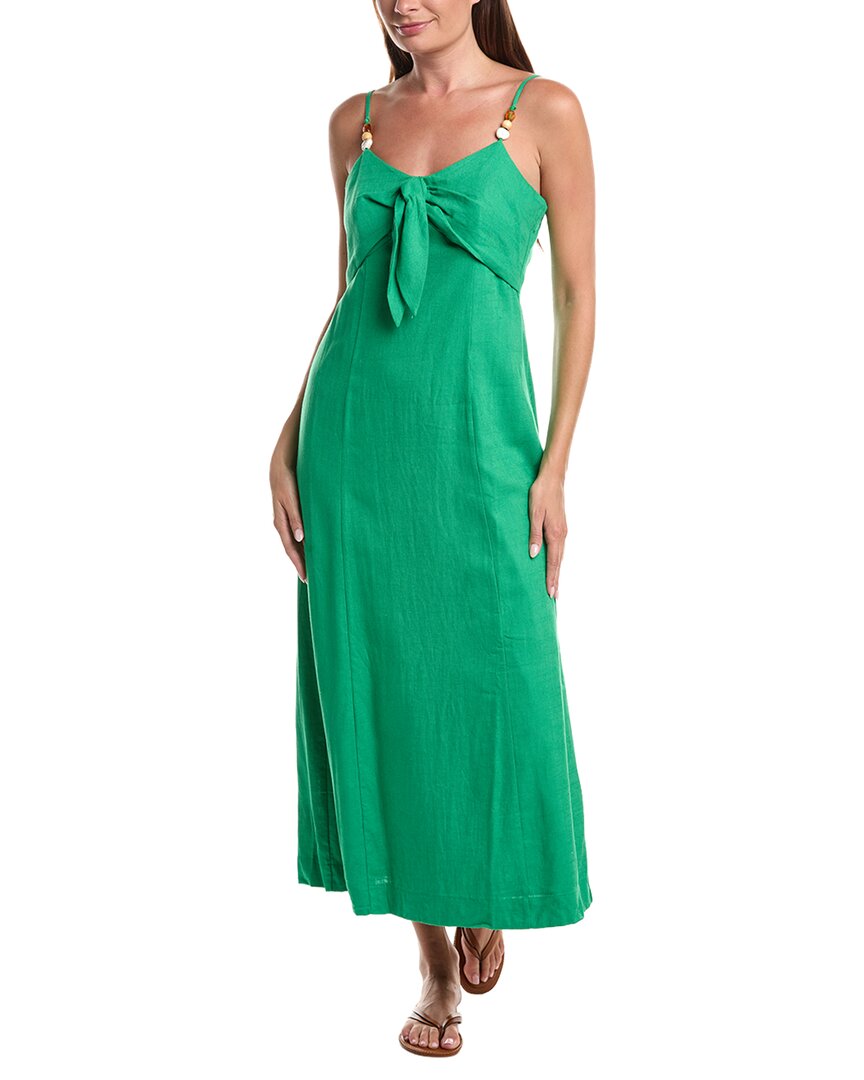 CeCe Cece Linen-Blend Tank Maxi Dress