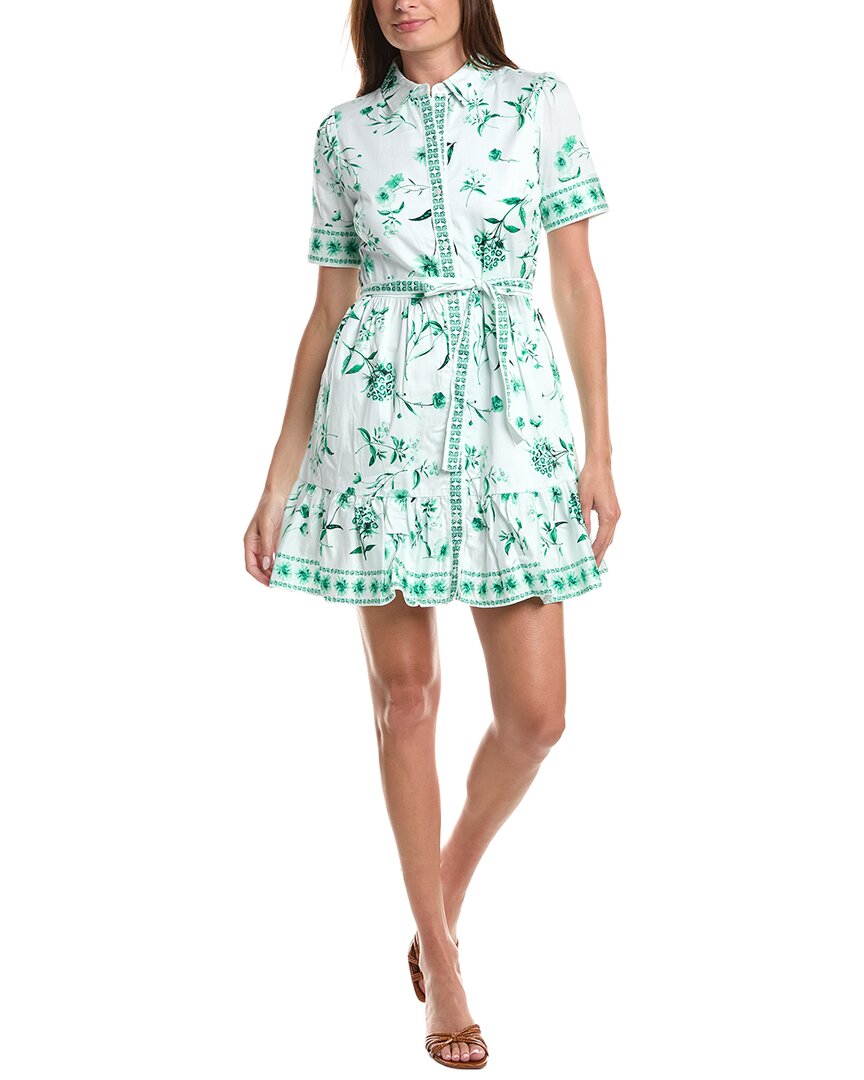 CeCe Cece Tie Waist Mini Shirtdress