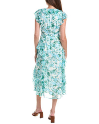 CeCe Cece Ruffle Wrap Midi Dress