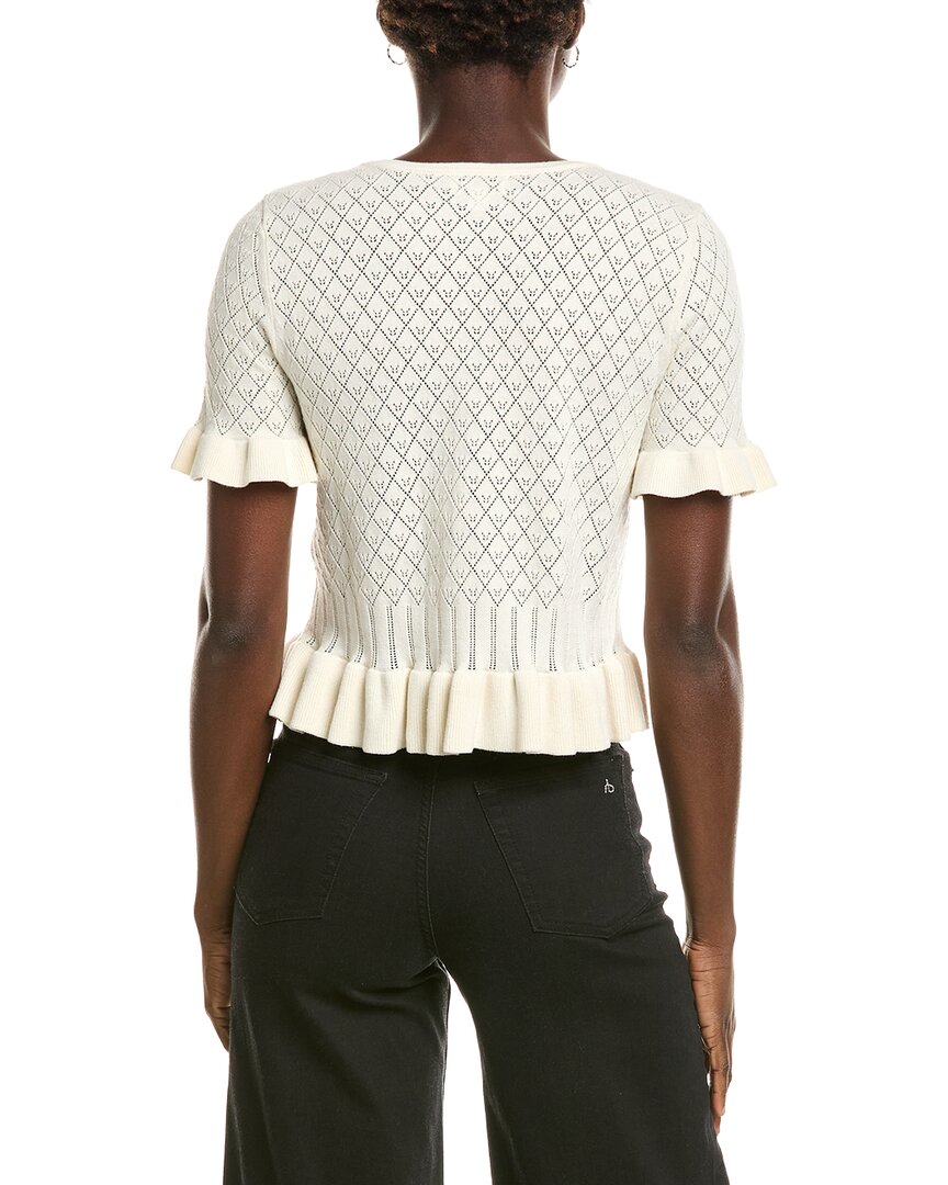 CeCe Cece Pointelle Sweater