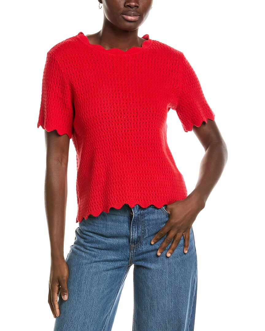 CeCe Cece Pointelle Sweater