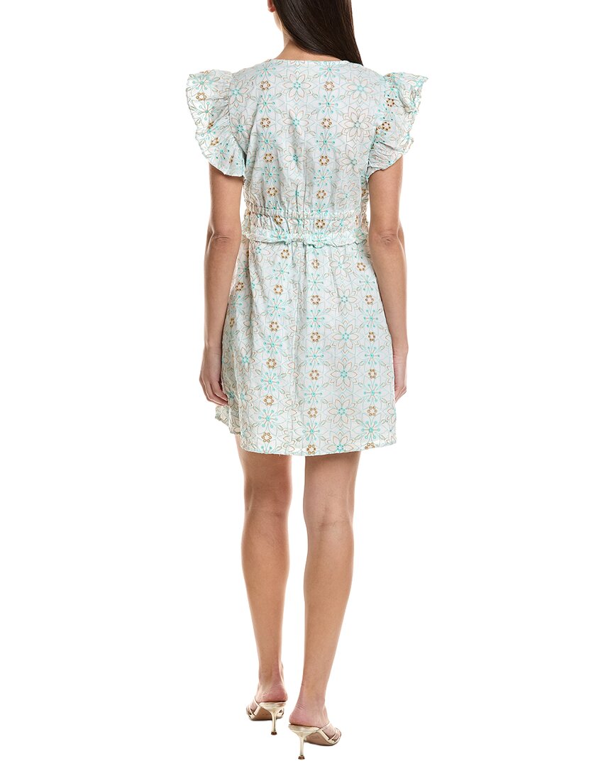 Sail To Sable V-Neck Flutter Sleeve Mini Dress