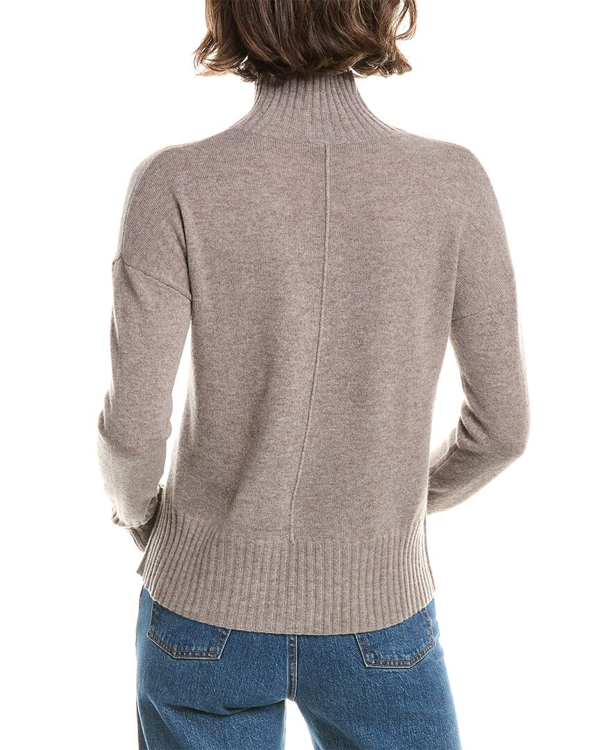 Forte Cashmere Funnel Neck Cashmere Sweater