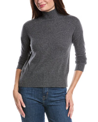 Forte Cashmere Funnel Neck Cashmere Sweater