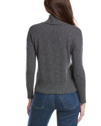 Forte Cashmere Funnel Neck Cashmere Sweater